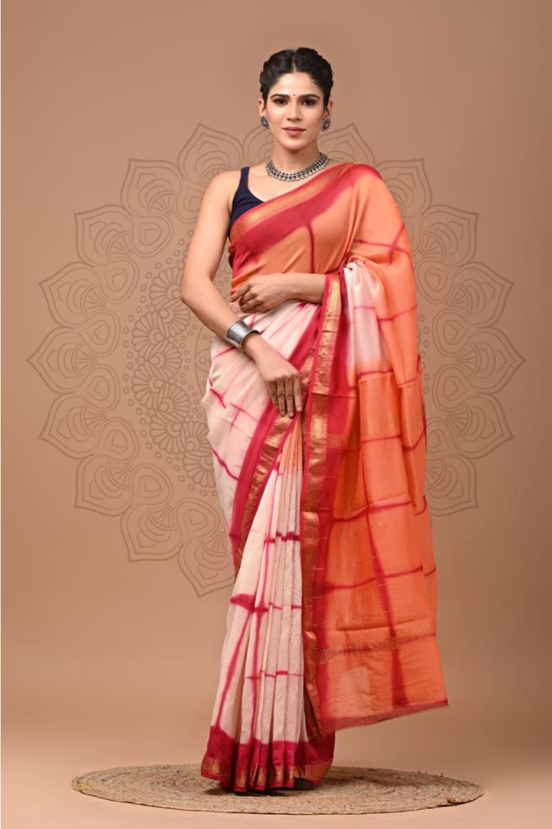 Silk Maheshwari Saree