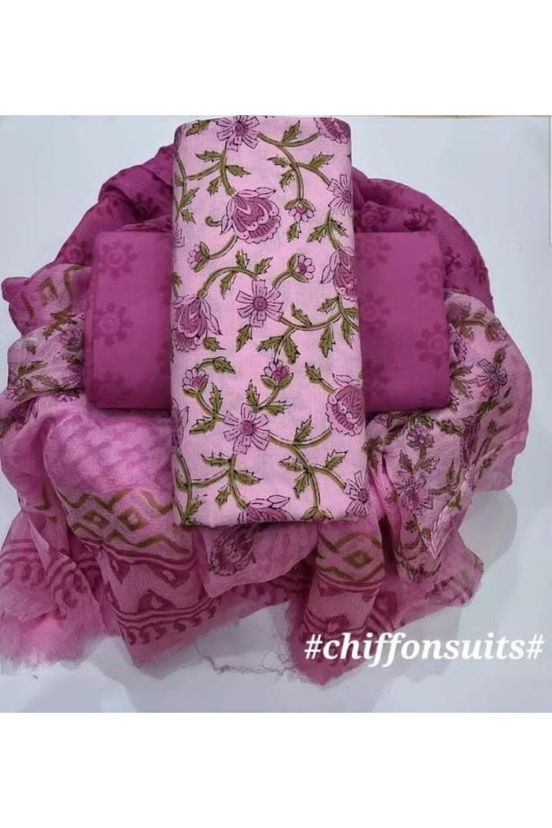 Chiffon Dupatta Suits