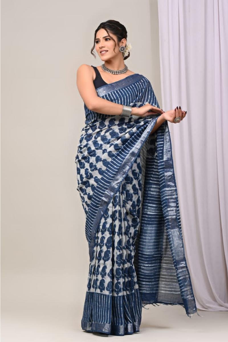 Linen Cotton Sarees